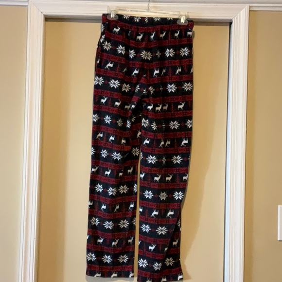 Joe Boxer reindeer snowflake button fly sleep pants small - Picture 2 of 6